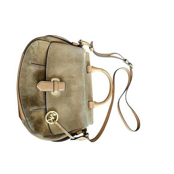 Michael Kors Leather and Suede Saddle Bag - Picture 11 of 11